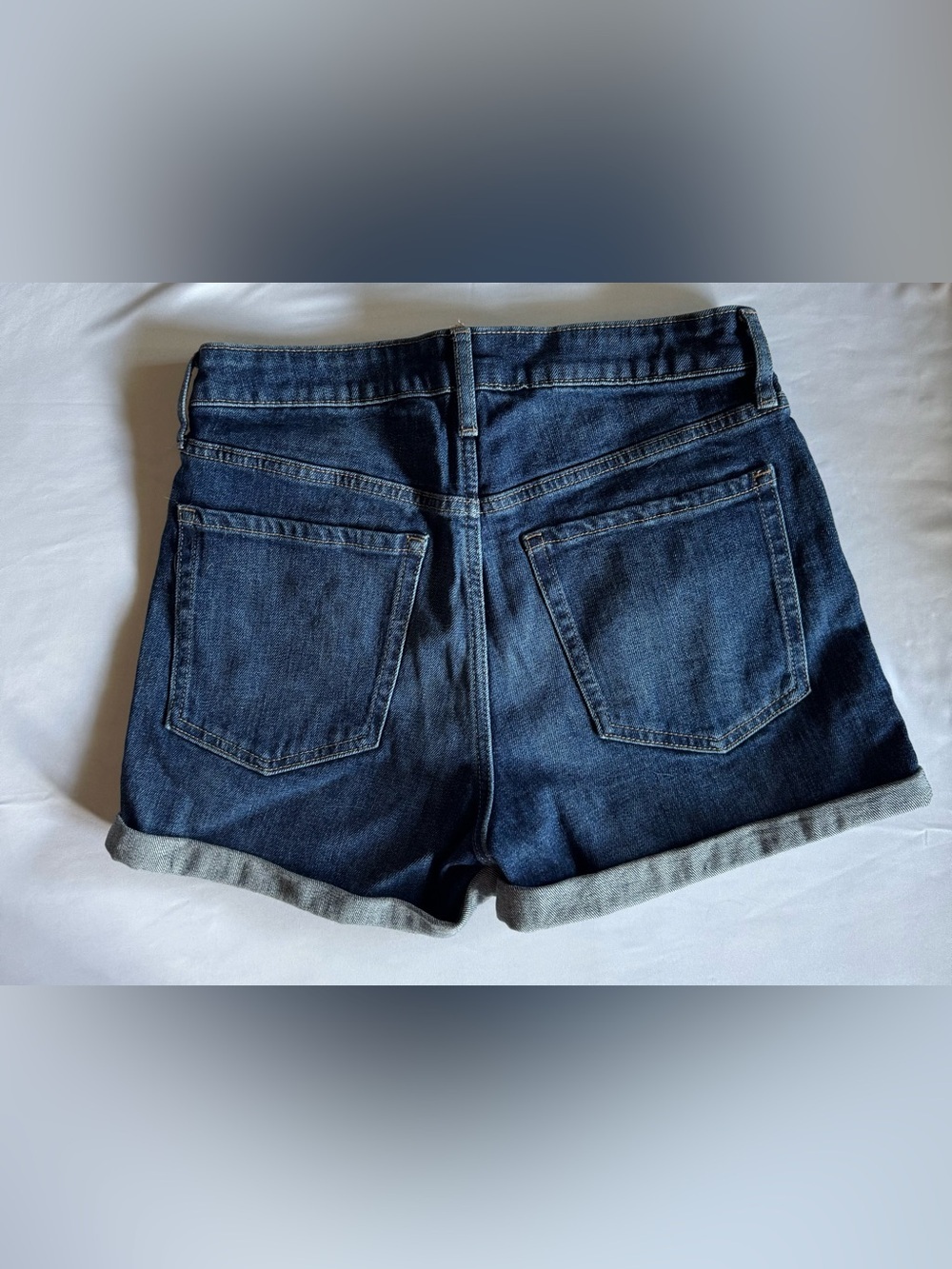 Old Navy Blue Rolled-Hem Denim Shorts - Picture 2 of 11